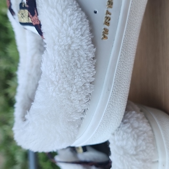 Vintage Havana Hearty Sneaker Mule Women Size 8.5 White Taupe Gold - Picture 5 of 15